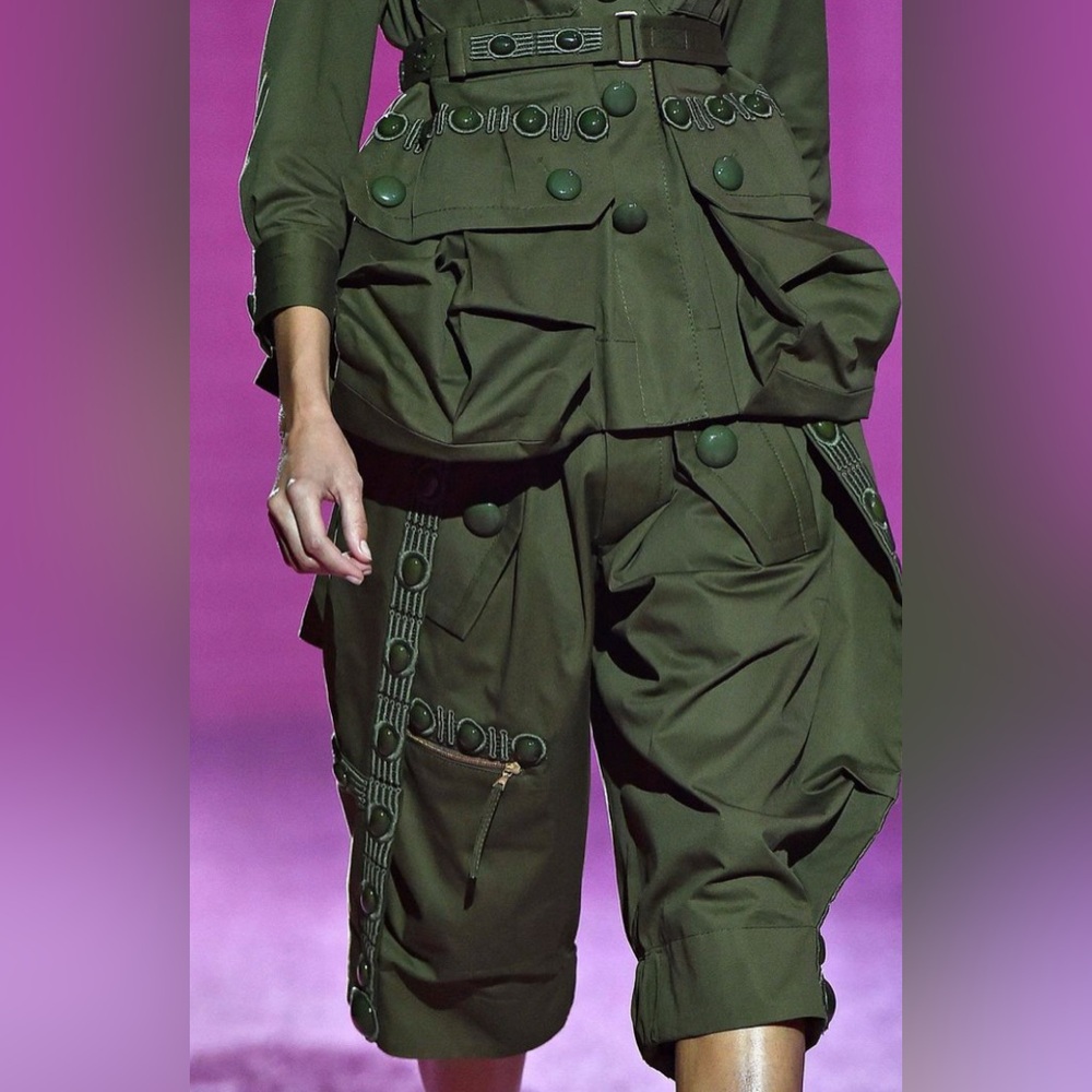 Marc Jacobs Runway Spring 2015 Cotton Bermuda Crop Pants size 8 - Picture 3 of 16